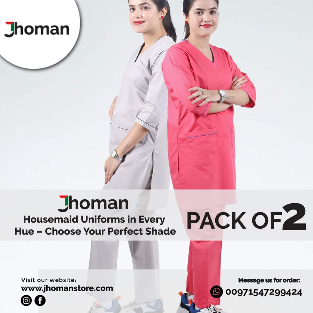 HOUSEMAID SCRUB SUITS (BUNDLE OF 2 SUITS)